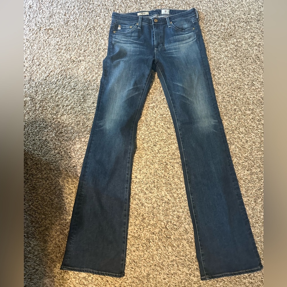 AG Adriano Goldschmied Dark Blue Flare Jeans